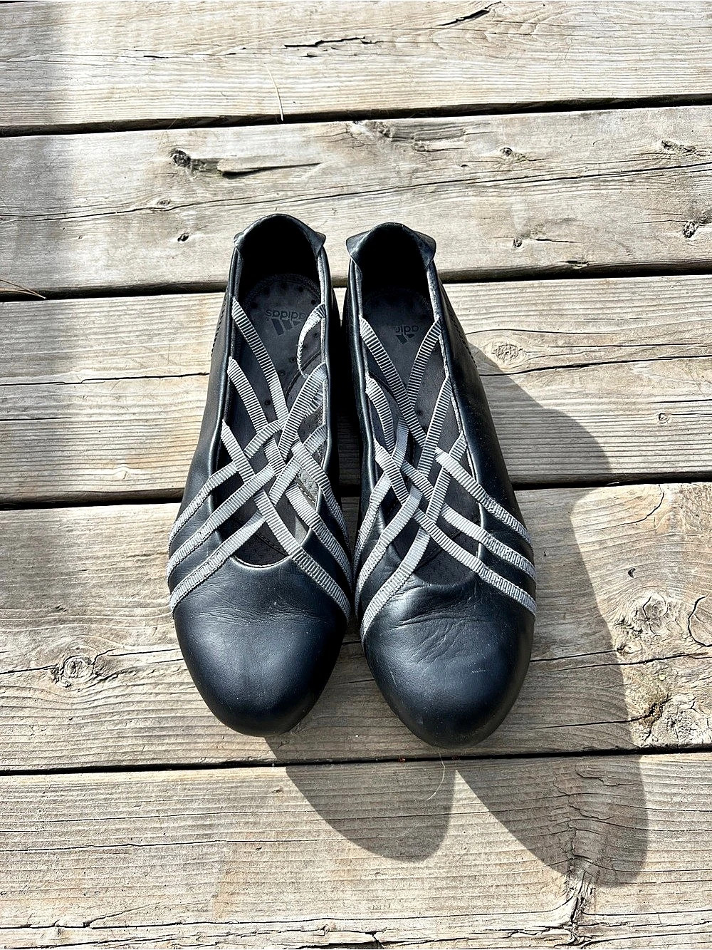 adidas Women's Black & Gray Heels US 8